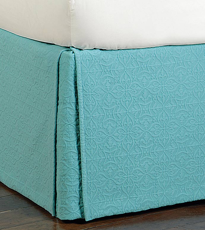 Teal Blue Bed Skirt | Tyres2c