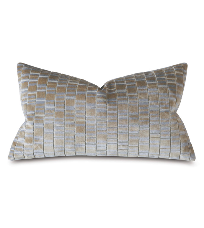 Artemis Cut Velvet Decorative Pillow Eastern Accents