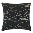 Banks Abstract Decorative Pillow In Black