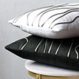 Banks Abstract Decorative Pillow In Black