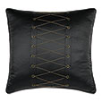 Arwen Lacing Detail Euro Sham In Black