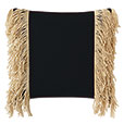 Palermo Fringe Decorative Pillow in Black