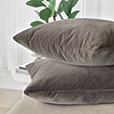 Capra Faux Mohair Decorative Pillow in Otter