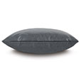 Nevin Vegan Leather Decorative Pillow in Dark Gray