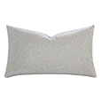 Nevin Vegan Leather Decorative Pillow in Light Gray