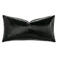 Muse Vegan Leather Decorative Pillow in Ink