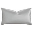 Klein Vegan Leather Decorative Pillow in Sterling