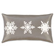 Dreamsicle Snowflakes Decorative Pillow