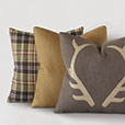 Lodge Antlers Decorative Pillow