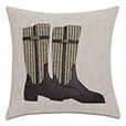 Equestrian Boots Decorative Pillow