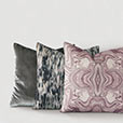 Geode Velvet Decorative Pillow in Pewter