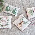 Holiday Wreath Decorative Pillow