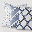 Newport Trellis Accent Pillow In Blue