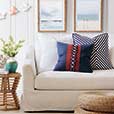 Newport Border Accent Pillow In Indigo