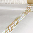 Luxe Embroidered Border Duvet Cover