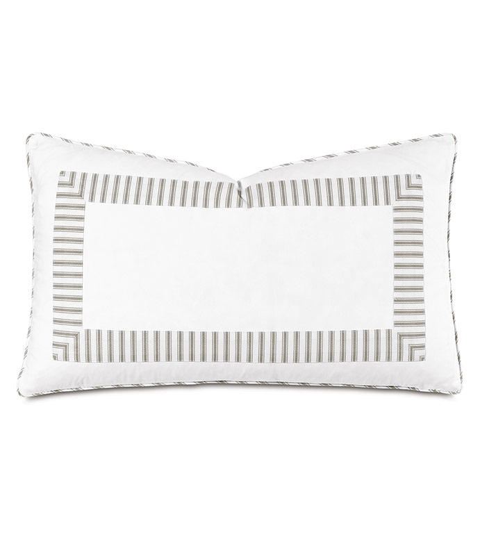 BLASS TICKING DECORATIVE PILLOW IN FAWN