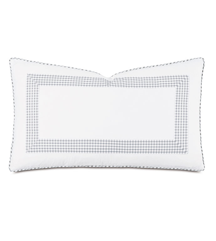 MALAYA GINGHAM DECORATIVE PILLOW IN HAZE