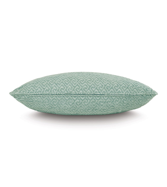 Nigel Greek Key Decorative Pillow In Celadon | Eastern Accents