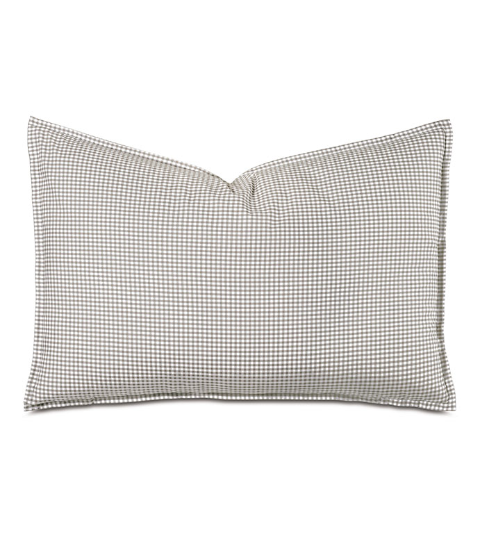 MALAYA GINGHAM QUEEN SHAM IN FAWN