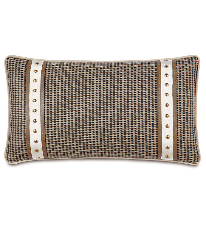 Aiden Nailheads Decorative Pillow