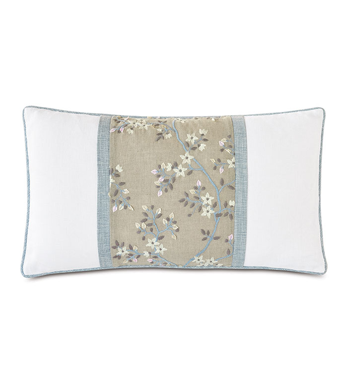 Amberlynn Embroidered Insert Decorative Pillow