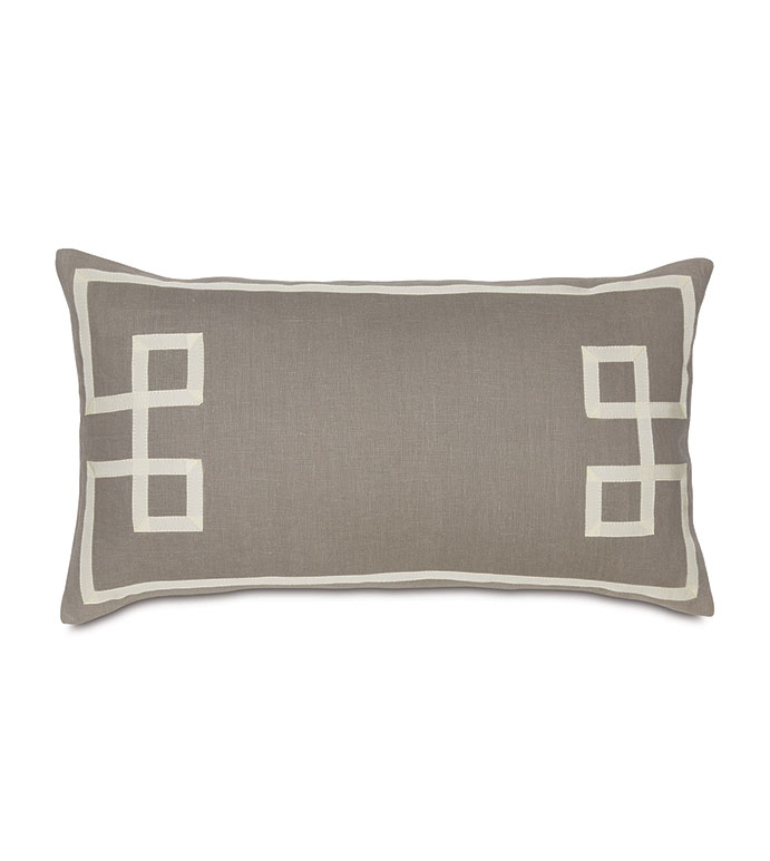 Resort Stone Fret Accent Pillow