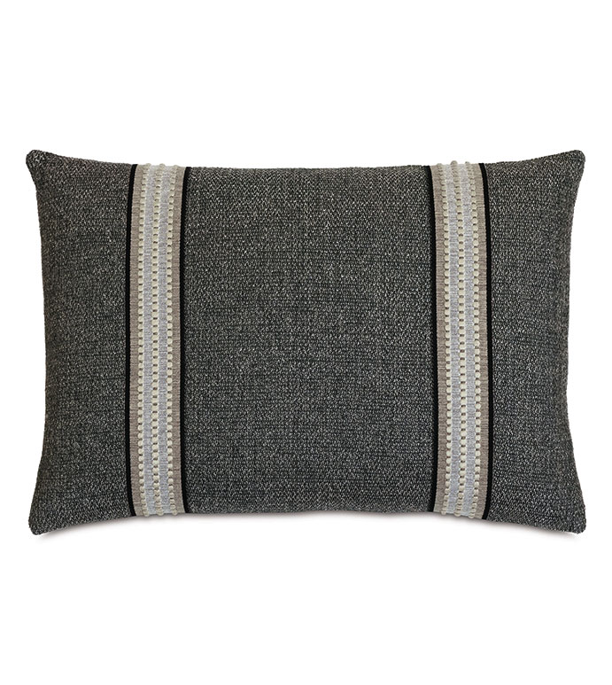 Enoch Textured Border Decorative Pillow