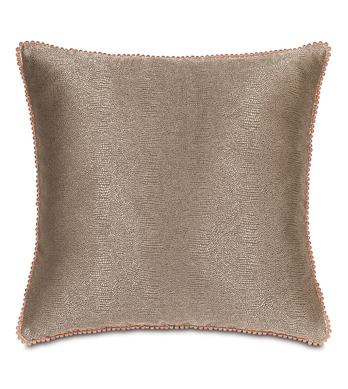 Arwen Bead Trim Decorative Pillow