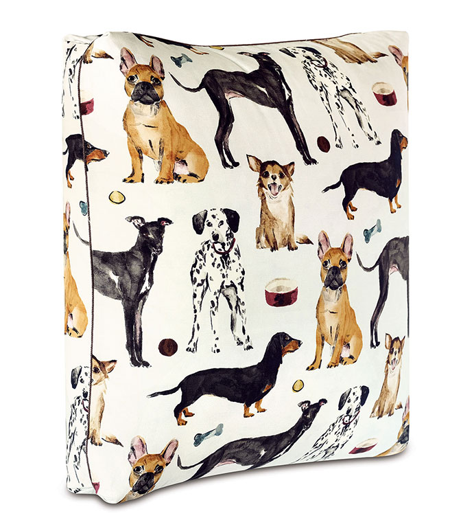 Tompkins Dog Print Floor Pillow