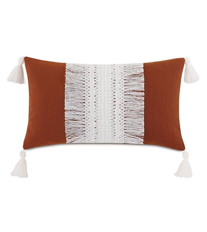 Palermo Tassel Decorative Pillow in Henna