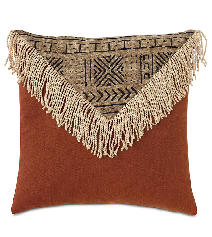 Seydou Color Block Decorative Pillow in Natural