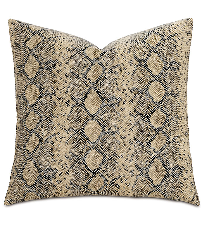 Pascal Faux Python Decorative Pillow