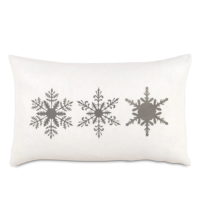 Snowflake Lasercut Decorative Pillow
