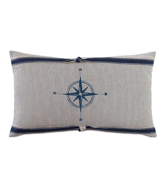 Harbor Blockprinted Decorative Pillow