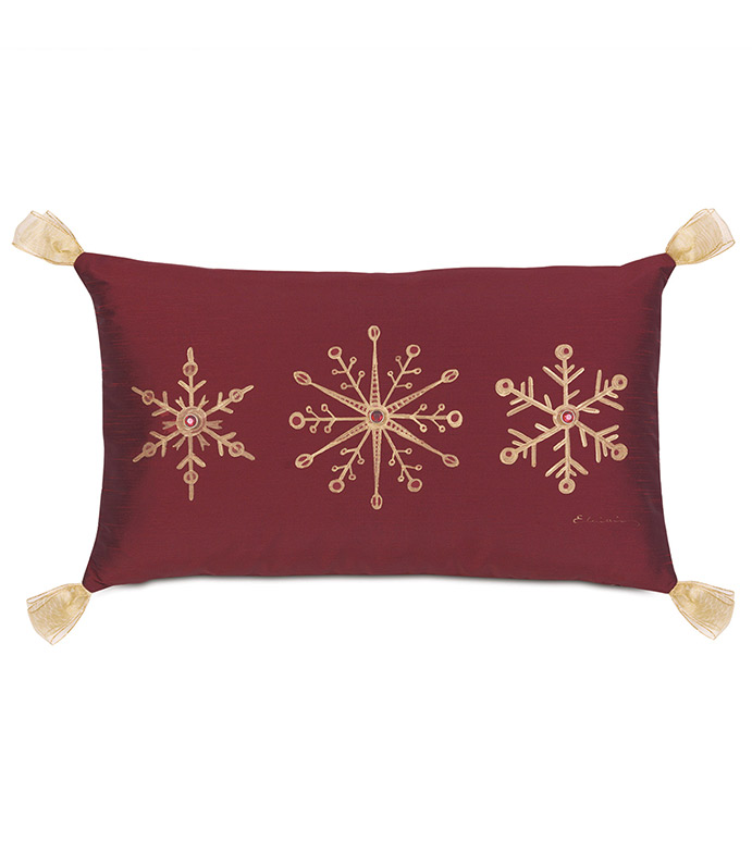 Noel Snowflake Decorative Pillow