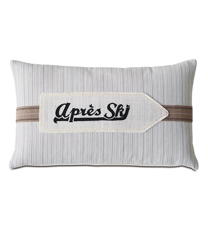 Lodge Apres Ski Decorative Pillow