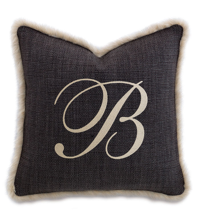 Gilmer Charcoal With Monogram