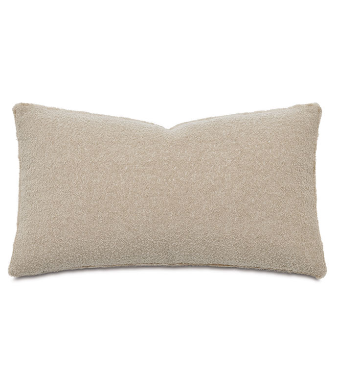 Lobos Boucle Decorative Pillow in Camel