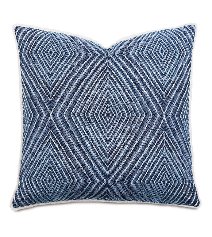 Mykonos Embroidered Decorative Pillow