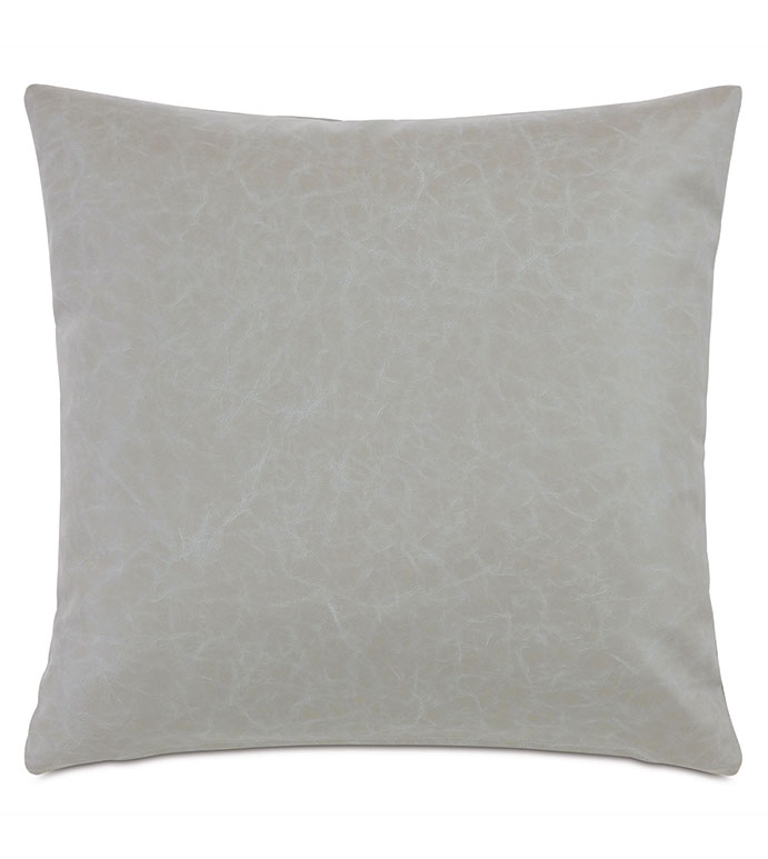 Park City Faux Leather Decorative Pillow | Eastern Accents