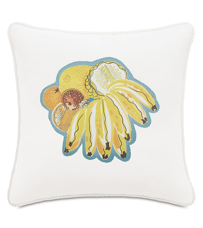 Belize Screen-print Decorative Pillow