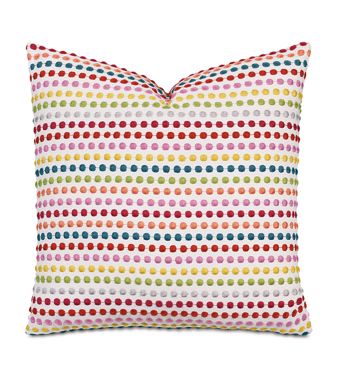 Zita Embroidered Decorative Pillow
