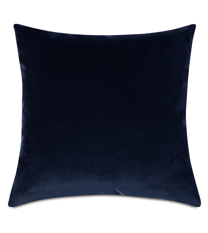 Plush Velvet Decorative Pillow In Navy