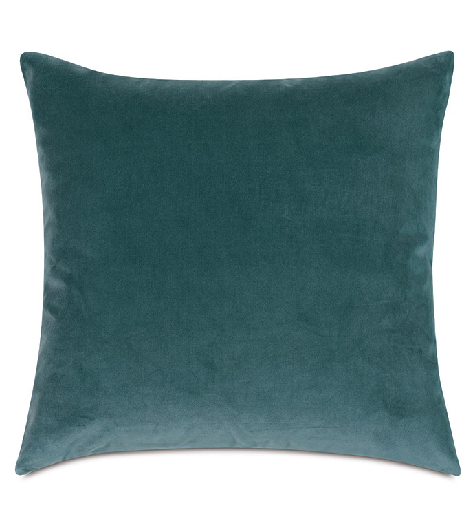 Uma Velvet Decorative Pillow In Teal