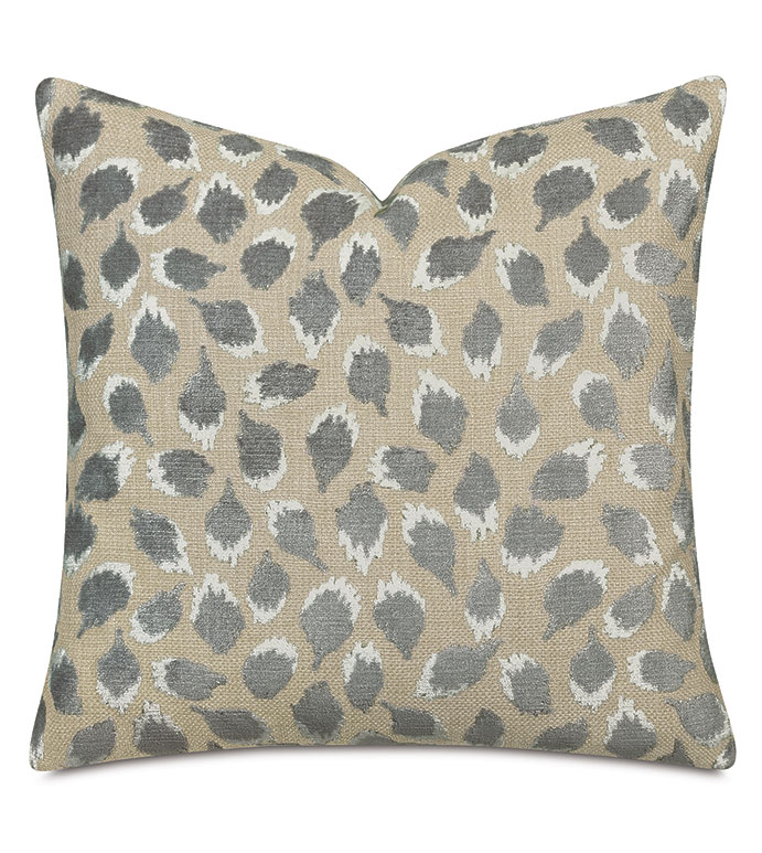 Ocelot Decorative Pillow In Silver