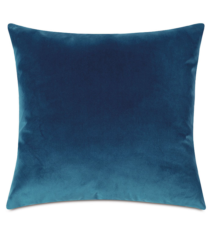 Uma Velvet Decorative Pillow In Blue | Eastern Accents