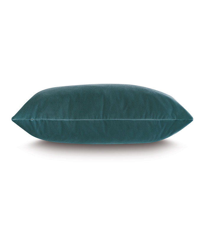 Uma Velvet Decorative Pillow In Teal | Eastern Accents