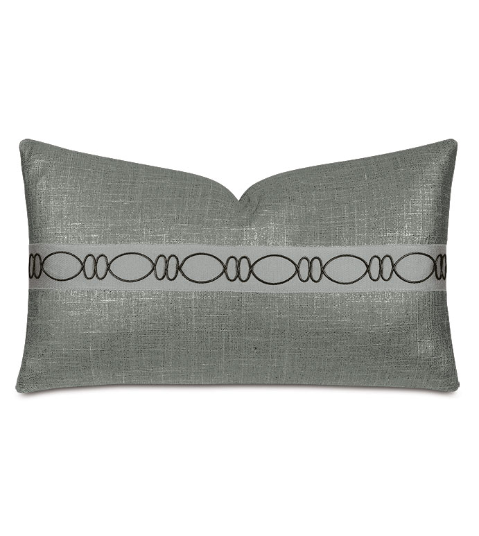 Dax Ovals Decorative Pillow in Black