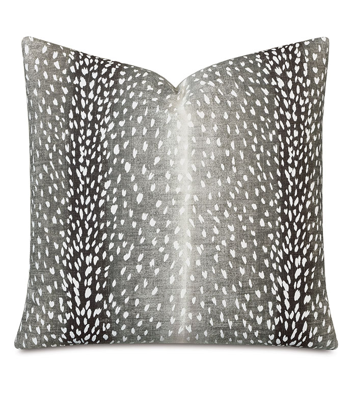 Wiley Ombre Decorative Pillow in Iron