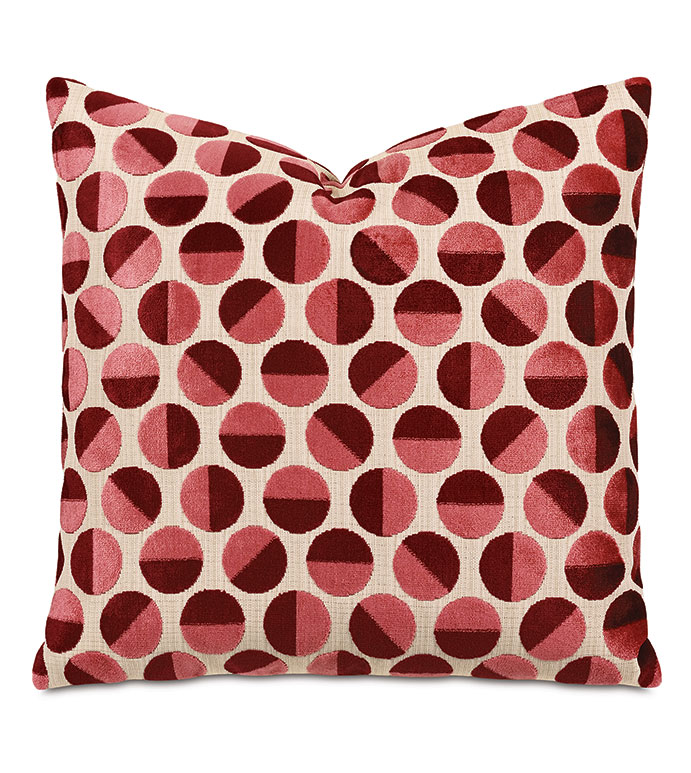 Pixie Decorative Pillow in Scarlet